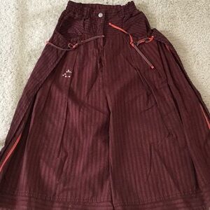 🔸PRICE FIRM🔸 Oilily Girls WIDE Leg Pants Stripes Bows Ties Rare & Gorgeous 128